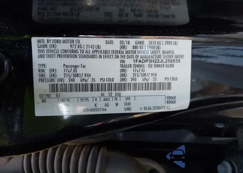 2018 Ford Focus Sel from USA, damaged, VIN 1FADP3H22JL259535